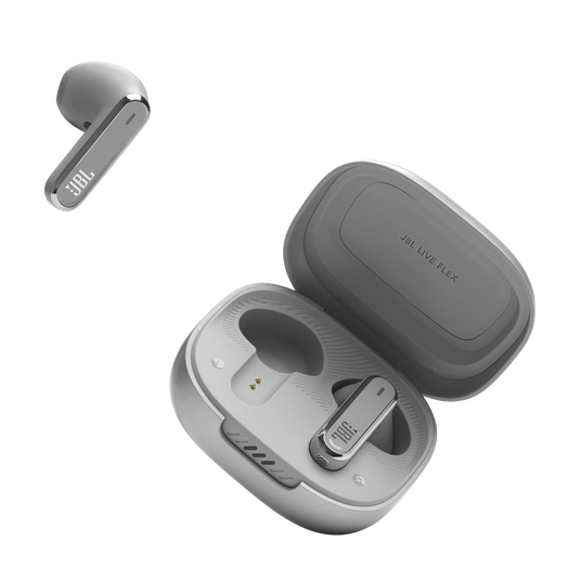 JBL Live Flex - Silver - True wireless Noise Cancelling earbuds - Detailshot 5 image number null